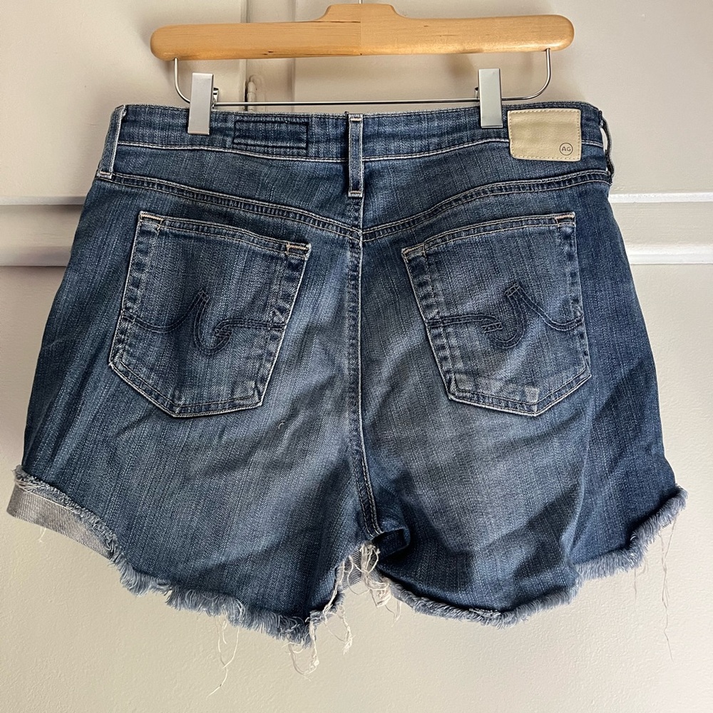 AG AG-ED Denim The Hailey ex-boyfriend roll-up short. Adriano Goldschmied